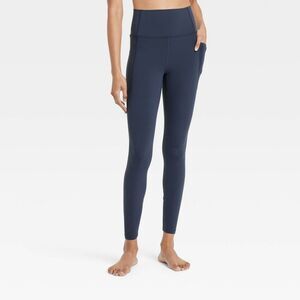 All In Motion - Women's Everyday Soft Ultra High-Rise Pocketed Leg Navy Blue